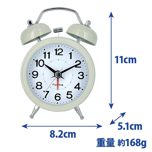 目覚まし時計HT-A025S-WH | 保土ヶ谷電子販売株式会社